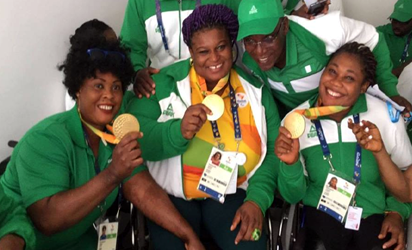 Nigeria's paralympic team...dominated the Nigeria Sports Award ceremony