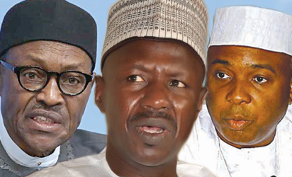 President Buhari, Ibrahim Magu and Bukola Saraki...new twists