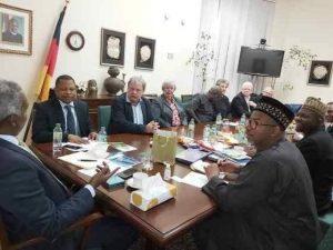 Gov. Bala Mohammed in a Business meeting in Germany